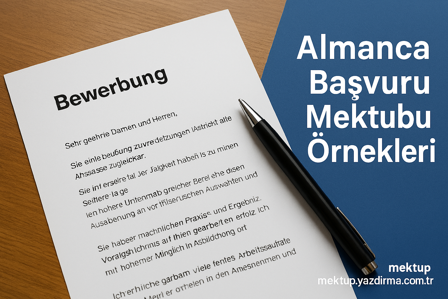Almanca başvuru mektubu örnekleri Mektup Yazdırma Danışmanlık