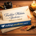 Teşekkür Mektubu Yazdırma – Etkileyici ve Anlamlı