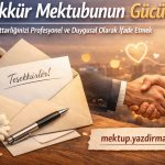 Teşekkür Mektubunun Gücü: Minnettarlığınızı Profesyonel ve Duygusal Olarak İfade Etmek