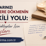 Afiş Duygularınızı kelimelere dökmenin 5 etkili yolu yazılı başlık mum ve zarflı mektuplarla sıcak masa düzeniyle birlikte